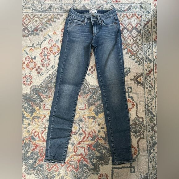 Paige Verdugo Ultra Skinny Jeans Medium Wash Size 24 - Picture 3 of 6